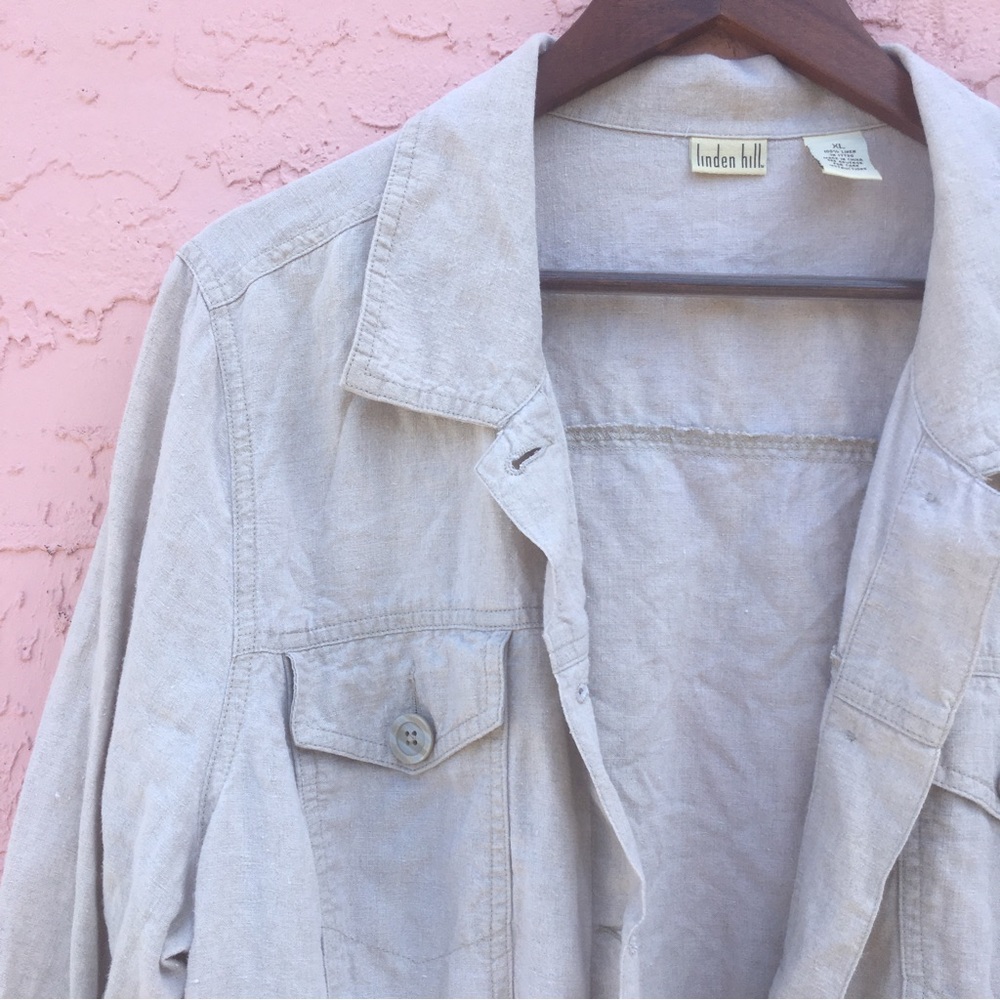 Linden Hill Linen Jacket Womens Size XL